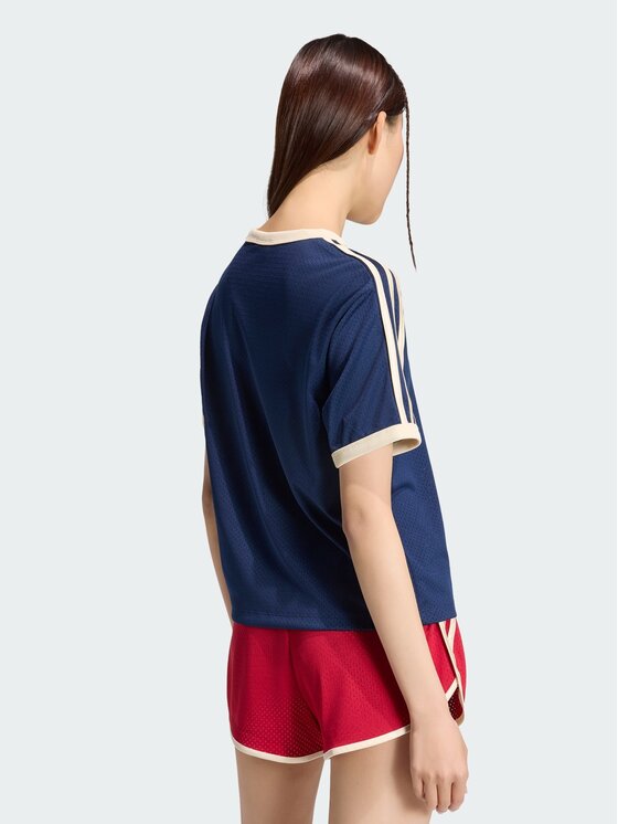 adidas adidas T-Shirt LINEAER MESH TEE Niebieski jasny