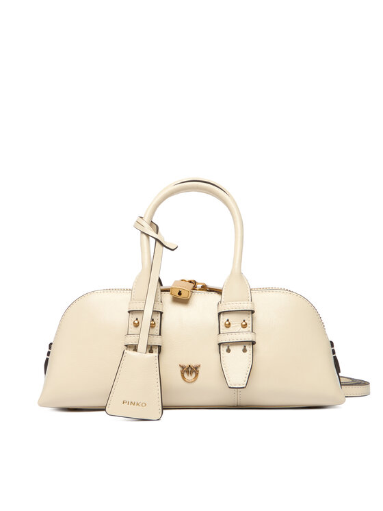 PINKO PINKO Handtasche Bowling Bag Baguette AI 25-26 105334 A2VW Écru