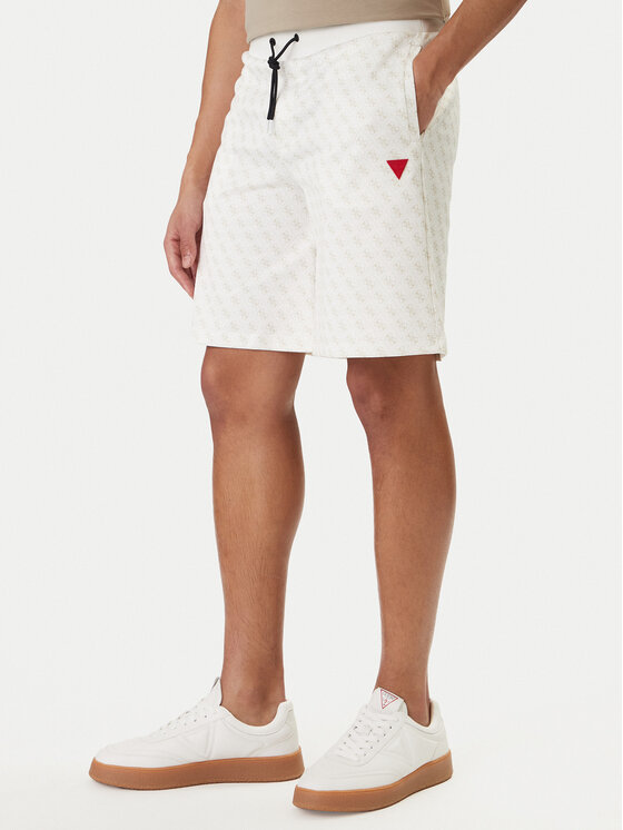 Guess Pantaloni scurți sport Z4YD03 K7122 Écru Regular Fit