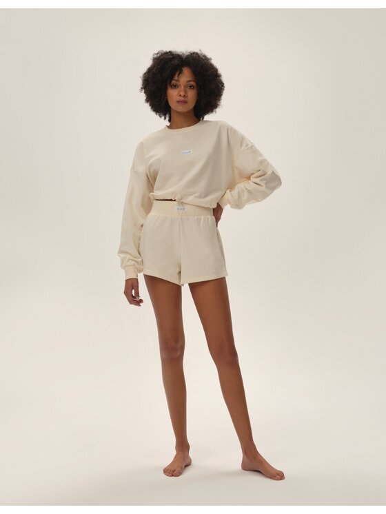 Esotiq Esotiq Bluza 42130 Kremowy Regular Fit