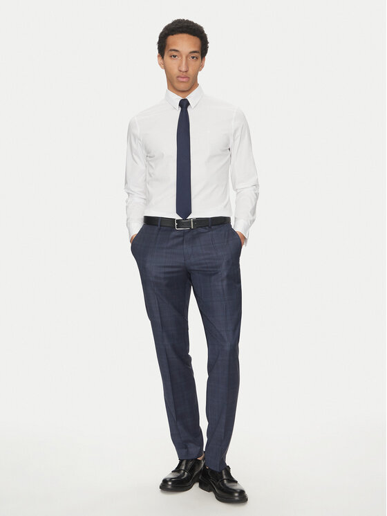 Calvin Klein Calvin Klein Cămașă LV04LB145G Alb Slim Fit