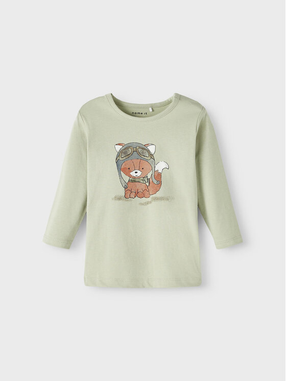 NAME IT NAME IT Majica 13205040 Zelena Regular Fit