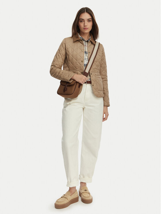 Barbour Barbour Μπουφάν μεταβατικό Deveron LQU1012BE34 Μπεζ Regular Fit