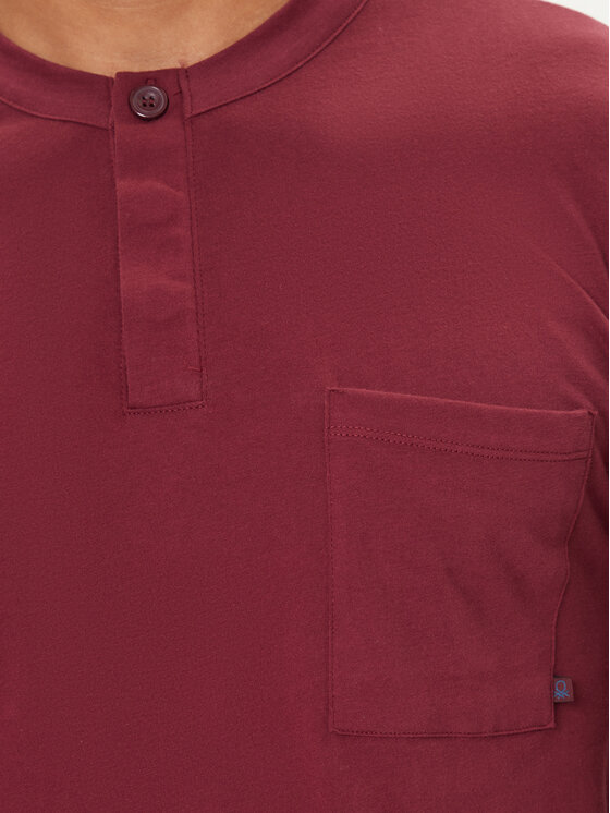 United Colors Of Benetton United Colors Of Benetton Pizsama 3VD04P02W Bordó Regular Fit