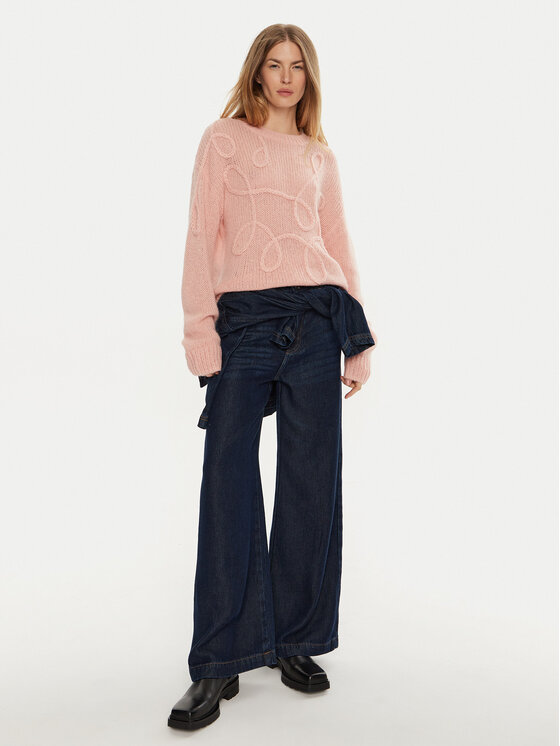 Munthe Munthe Džemper Tahlis 243160124370 Ružičasta Loose Fit