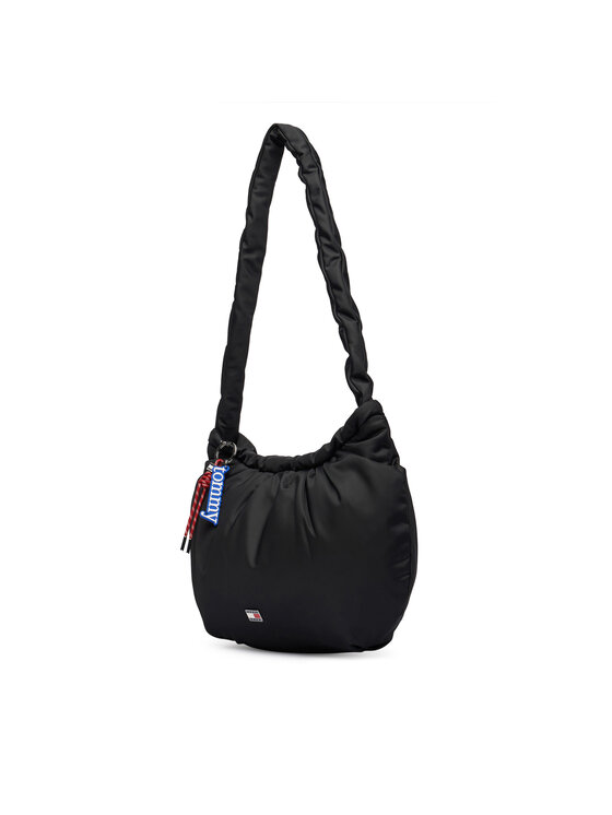 Tommy Jeans Tommy Jeans Geantă Tjw Icon Charms Hobo AW0AW18783 Negru