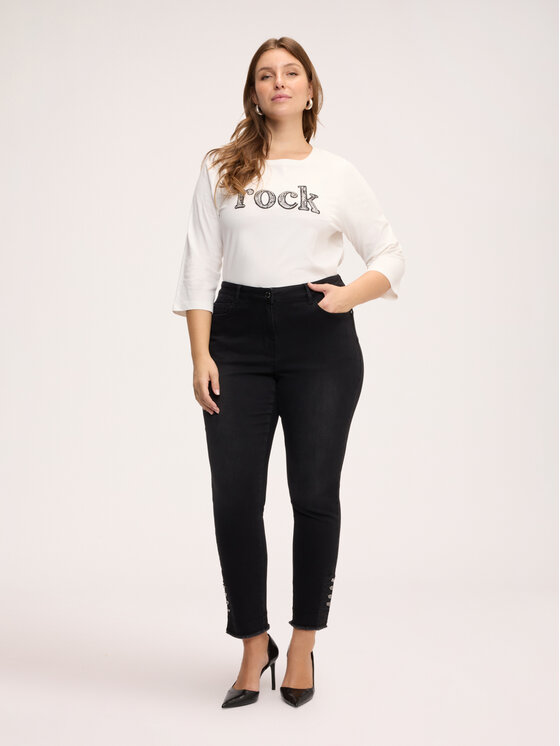 Fiorella Rubino Fiorella Rubino Blusa G02WL009685N011 Bianco Regular Fit