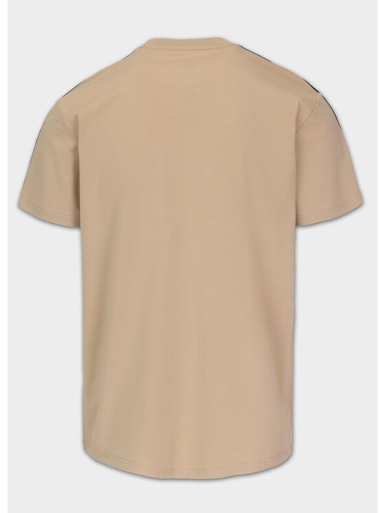 PITBULL PITBULL T-Shirt Koszulka męska TAPE NUGGET XXL Beżowy Regular Fit