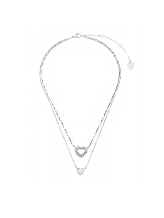Guess Guess Naszyjnik JUBN05026JWRHT/U Srebrny