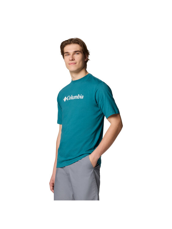 Columbia Columbia T-Shirt Columbia CSC Basic Logo SS Tee Zielony Regular Fit