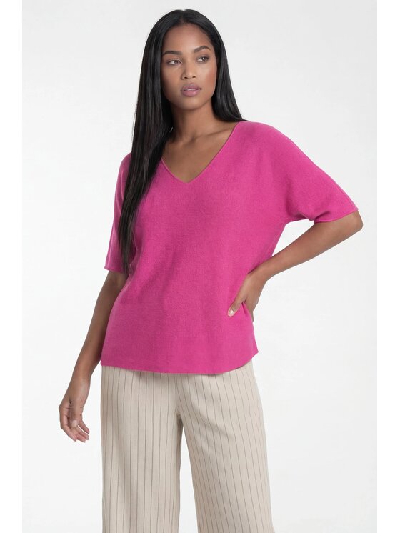 FIGL FIGL Svetr M1319 Světle fialová Regular Fit