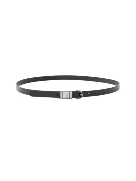 PINKO PINKO Pasek SADDLE BELT H1,2.LOW VITELLO L Czarny