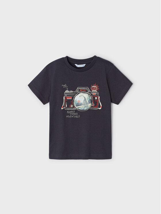 Mayoral Mayoral T-särk 3003 Must Regular Fit
