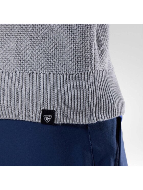 Rossignol Rossignol Sweter M Knitted Cn Sweater Szary jasny Regular Fit