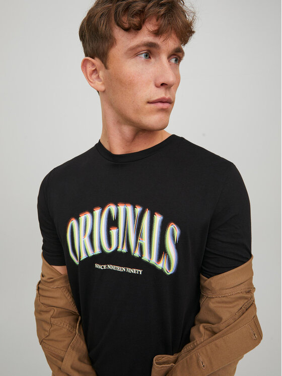 Jack & Jones Jack & Jones Majica Euphori 12232256 Črna Standard Fit