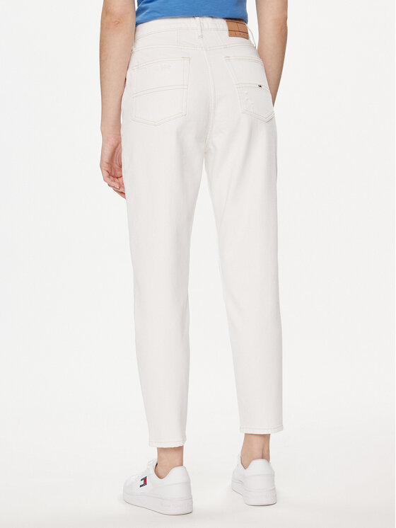 Tommy Jeans Tommy Jeans Traperice DW0DW17618 Bijela Mom Fit
