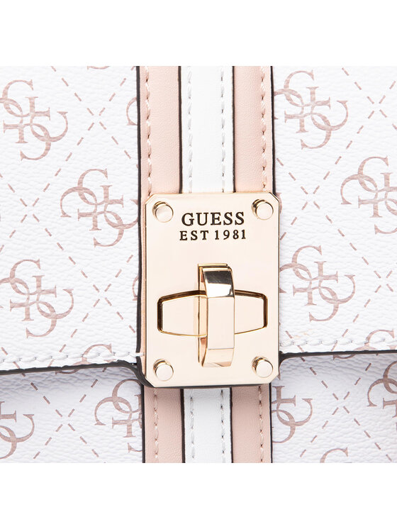 Guess Batoh Kasinta Flap Backpack HWSG84 05310 Bílá Modivo.cz