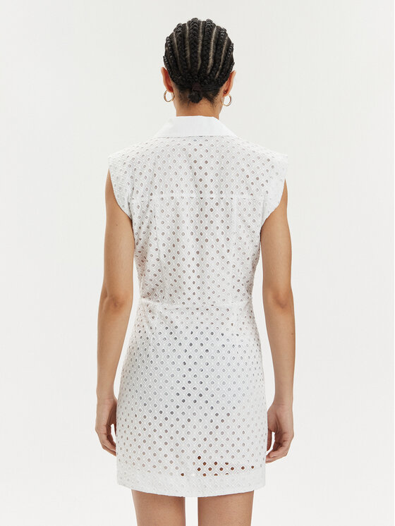 Marella Marella Vestito chemisier Nazione 2413221144 Bianco Regular Fit