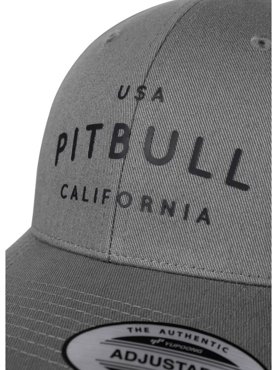 PITBULL PITBULL Czapka z daszkiem Czapka Snapback USA Cal uniwersalny Szary