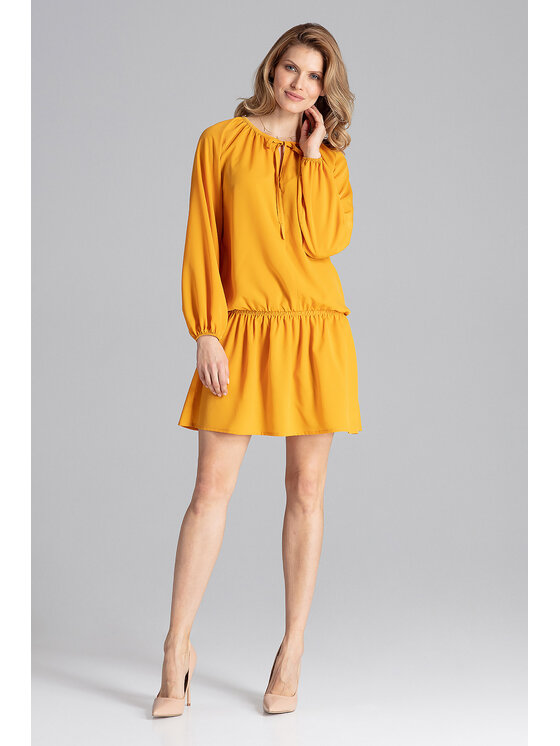 FIGL FIGL Φόρεμα M661 Κίτρινο Regular Fit