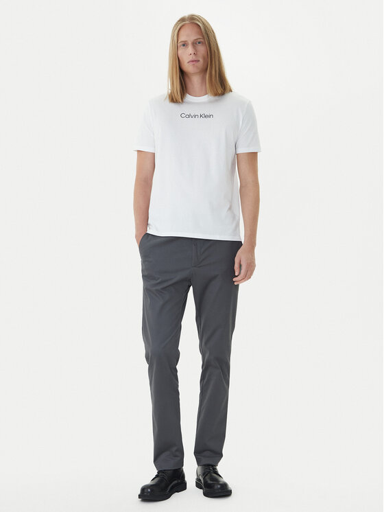 Calvin Klein Calvin Klein Тишърт Logo 30s LV04LD230G Бял Relaxed Fit