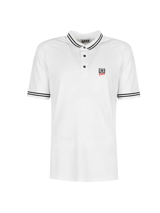 Les Hommes Les Hommes Polokošile UIT501 730U | LHU Gang Bílá Regular Fit