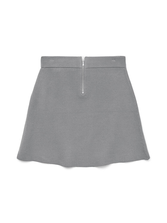 Vero Moda Vero Moda Мини пола Saba 10325944 Сив Regular Fit