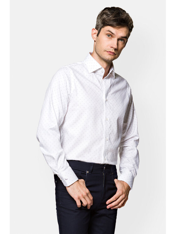 Lancerto Lancerto Koszula Denny KO073122000023 Biały Slim Fit