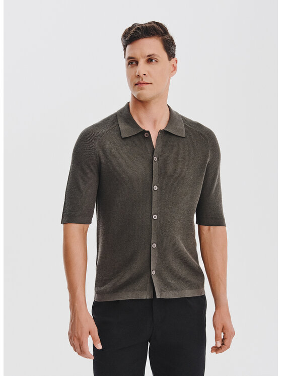 Pako Lorente Pako Lorente Polo P25WF-TX-006 Zielony Classic Fit