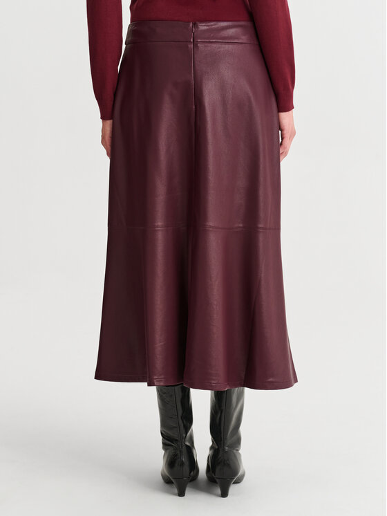 TATUUM TATUUM Spódnica midi MANTI Czerwony Flare Fit
