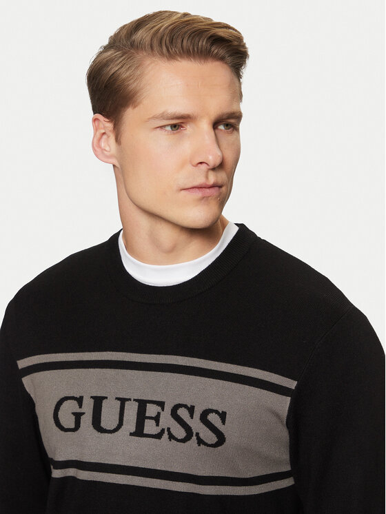 Guess Guess Džemper M5RR13 Z3KK2 Crna Regular Fit