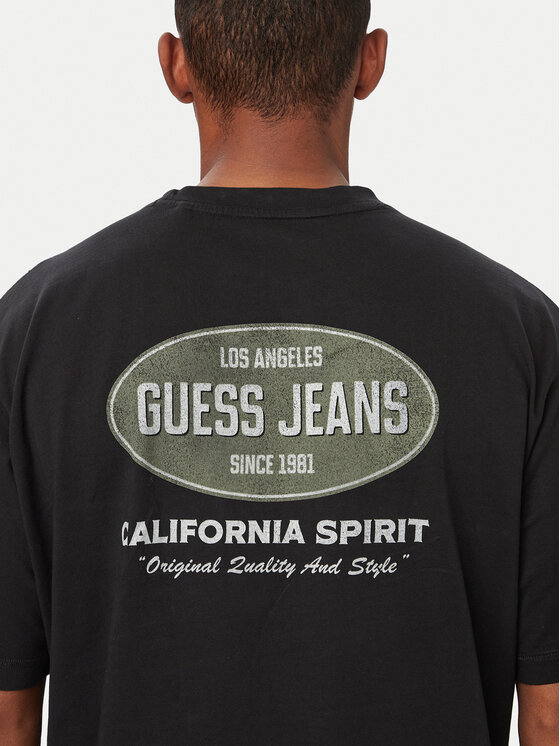 Guess Guess T-Shirt M6YI16 K3947 Μαύρο Regular Fit