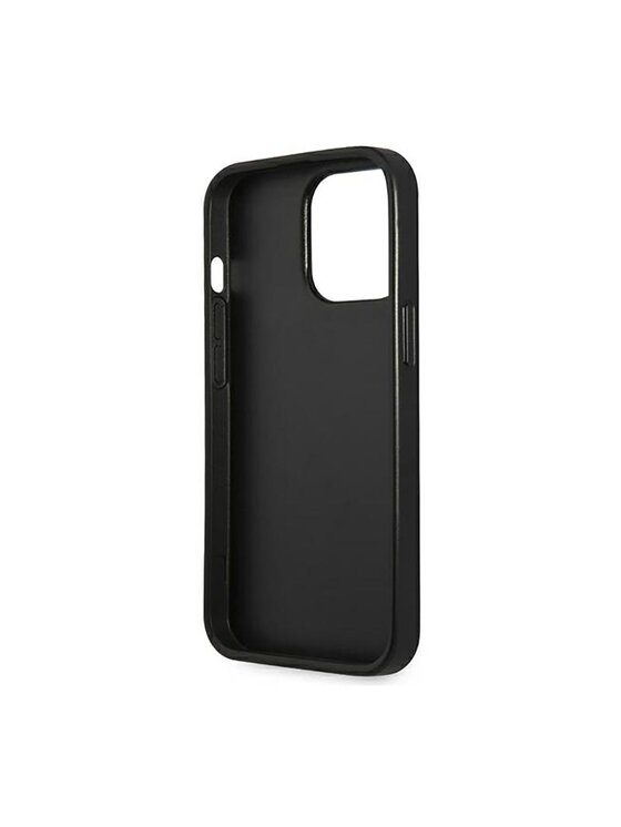 Guess Guess Etui na telefon Saffiano Triangle Logo Case Srebrny
