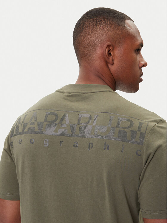 Napapijri Napapijri Tricou S-Fanes NP0A88SE Verde Regular Fit