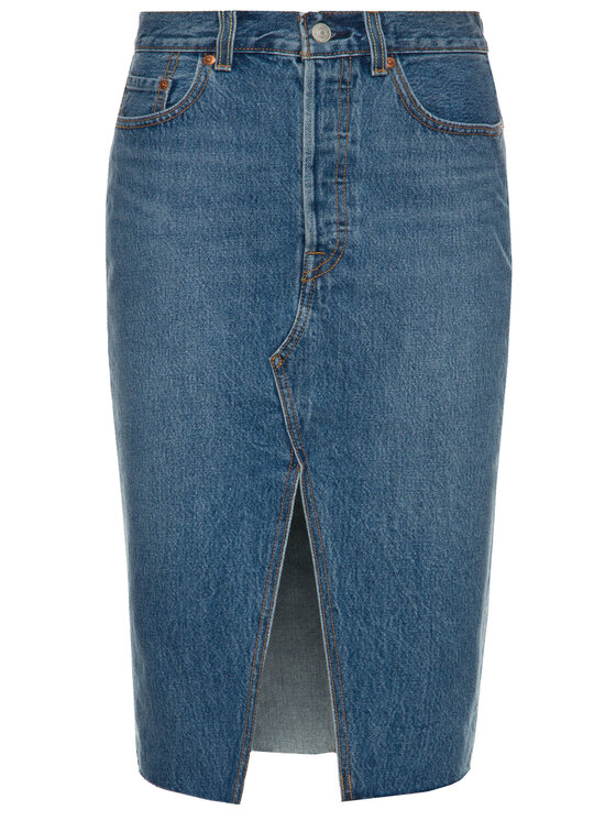 Levi's® Levi's® Gonna di jeans Deconstructed 77883-0001 Blu scuro Regular Fit