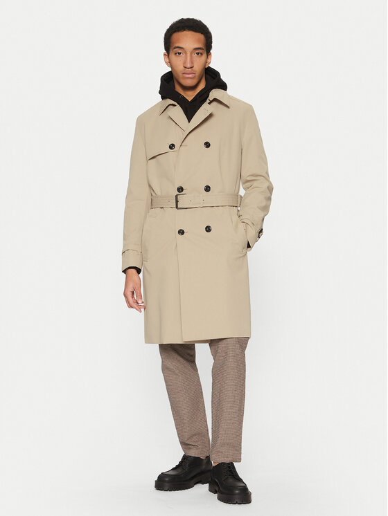 HUGO HUGO Vihmamantel Maluks 50535072 Beež Regular Fit