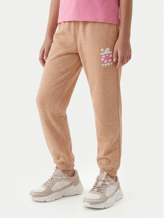 Roxy Pantaloni trening Surf Feeling ERGFB03337 Bej Regular Fit