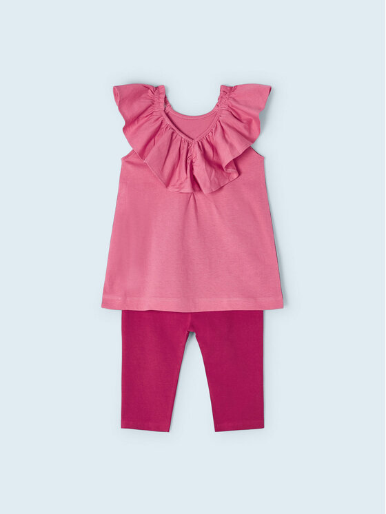 Completo T-shirt e leggings 3785 Bordeaux