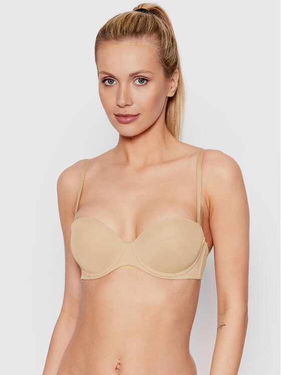 Calvin Klein Underwear Calvin Klein Underwear Pakelianti (push-up) liemenėlė 0000F2660E Smėlio