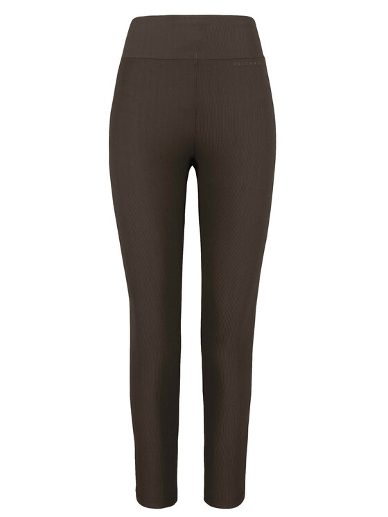 Volcano Volcano Legginsy N-LISBONA Brązowy Regular Fit