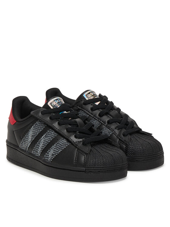 adidas adidas Sneakersy Superstar Led Lights Comfort Closure Elastic Lace Shoes IH6388 Czarny