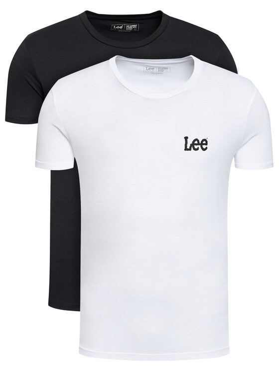Lee Lee Set di t-shirt Crew Neck Graphic L65RAIKW 112140524 Bianco Slim Fit