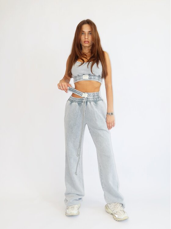 MissDenim MissDenim Top Flippy Bra Szary Basic Fit
