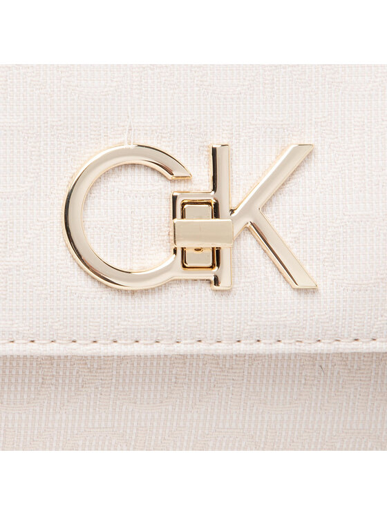 Calvin Klein Sac à Main Re Lock Camera Bag W Flap Jcq K60k609685 Beige Modivo Fr