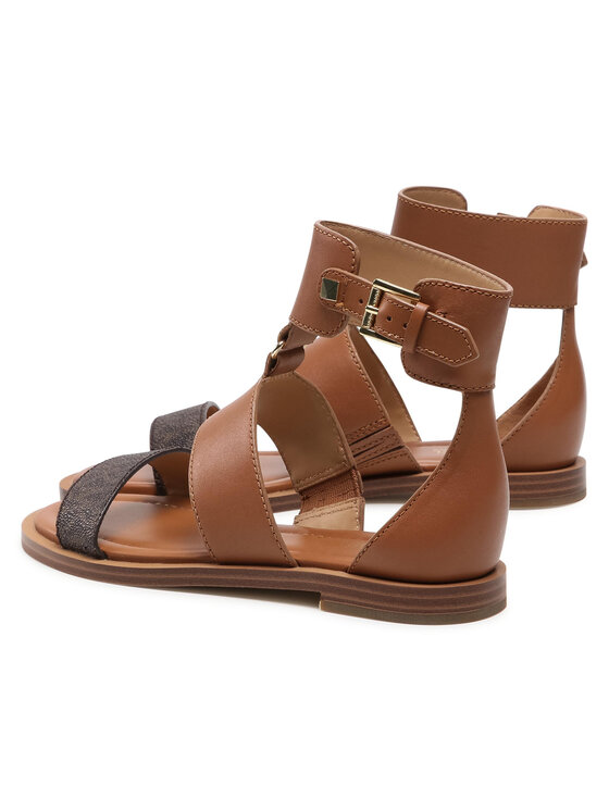 MICHAEL Michael Kors Sandales Amos Flat Sandal 40S1AMFP1L Marron • 