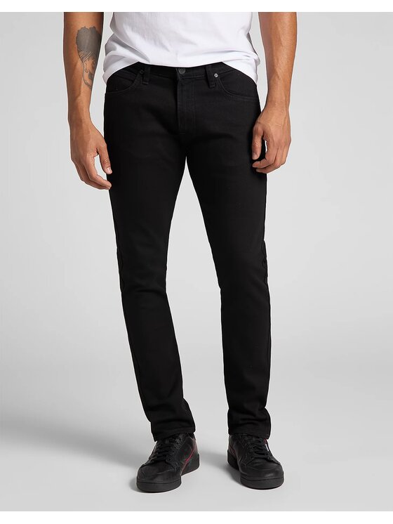 Lee Lee Jeansy LUKE Czarny Slim Fit