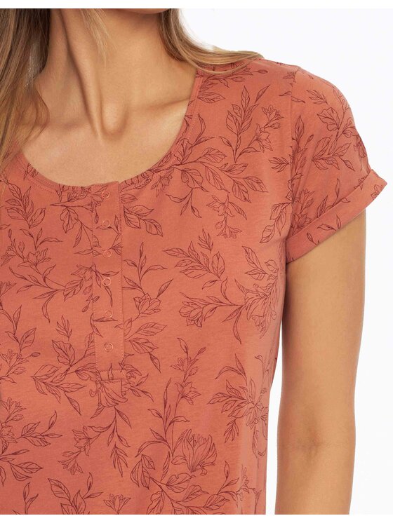 Henderson Henderson Koszula nocna 41307-38X Pomarańczowy Relaxed Fit