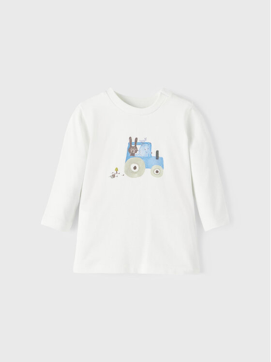 NAME IT NAME IT Μπλουζάκι 13206871 Λευκό Regular Fit