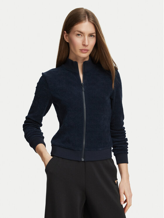 Guess Guess Bluza V6BQ06 K6280 Granatowy Regular Fit