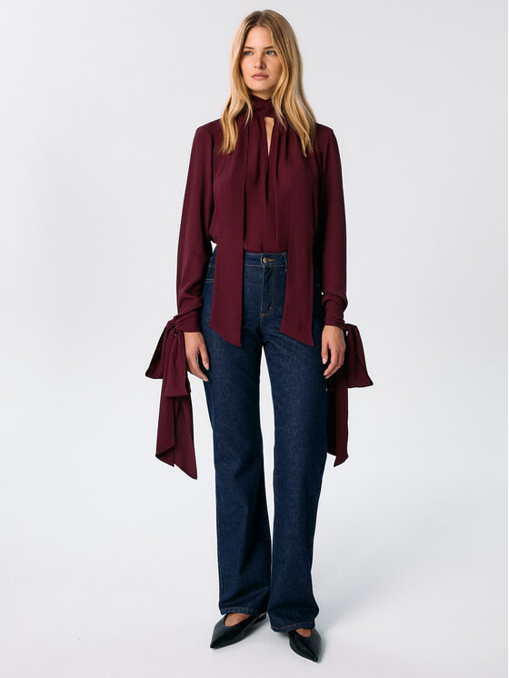 MARI PRETI MARI PRETI Blusa Luna Bordeaux Regular Fit